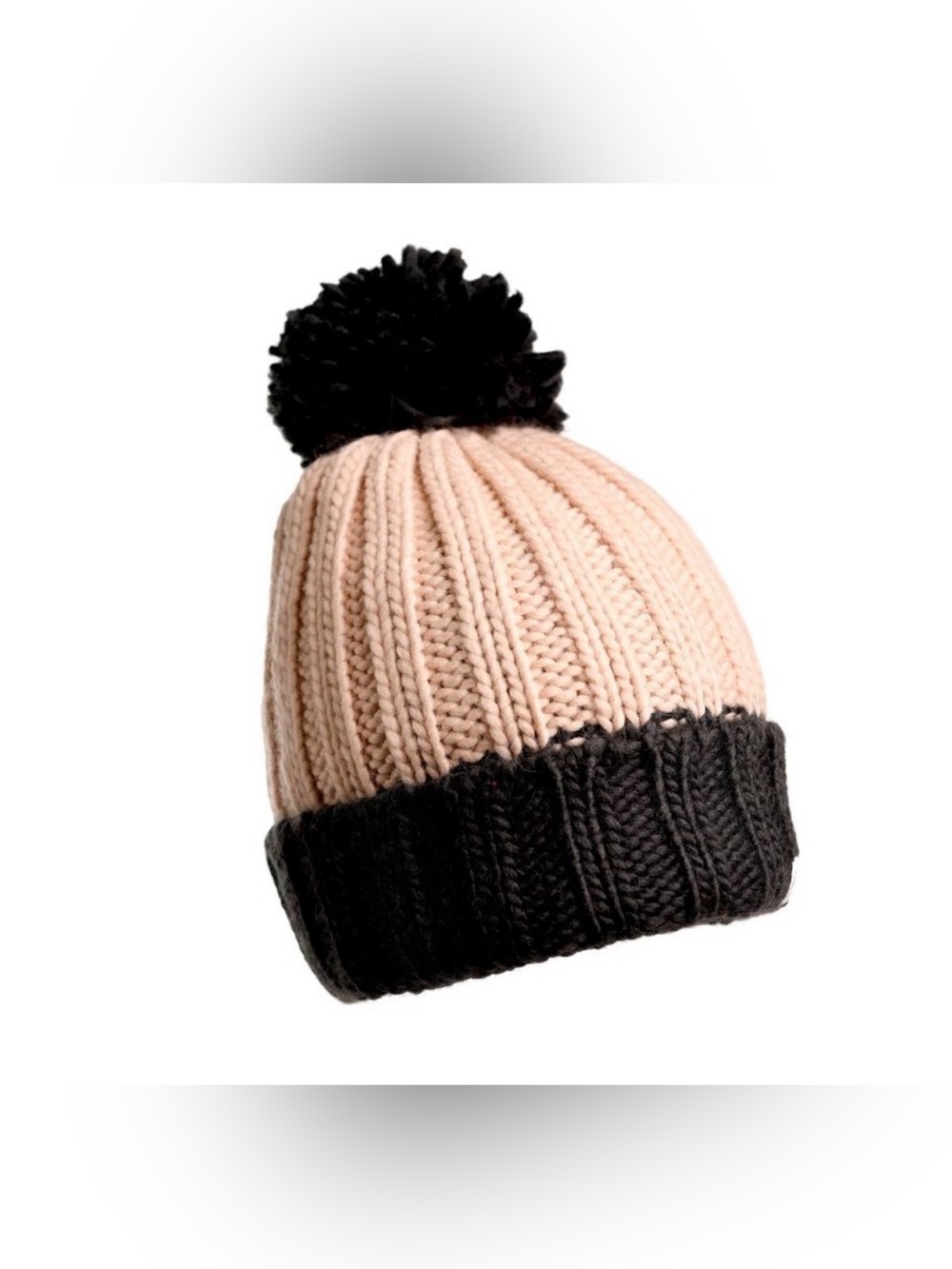 Cherry Pom Hat - Pink and Black - Picture 2 of 4